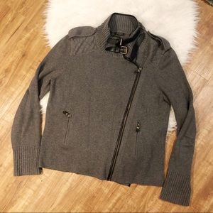 Ann Taylor Moto Knit Jacket